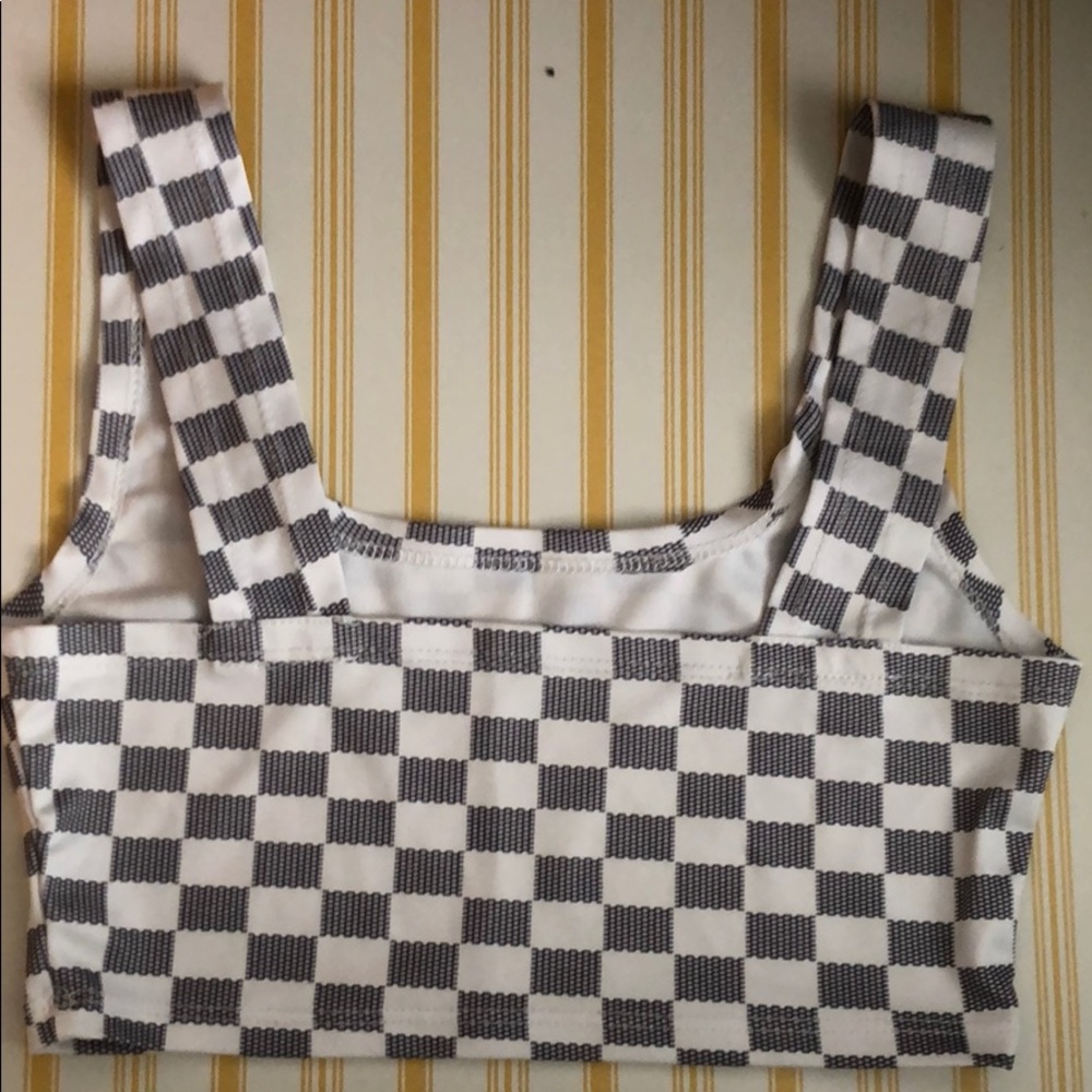 Checkered Bralette - Picture 2 of 3